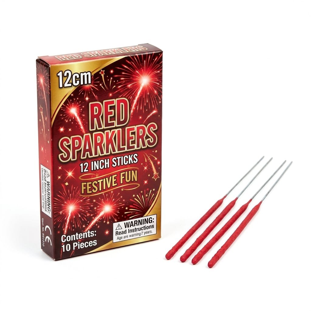 12 CM RED SPARKLER